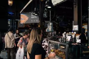 Mercado San Miguel vermouth on tap La Hora del Vermut banderillas pickled skewers Madrid aperitif