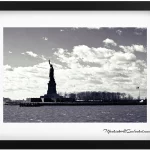 A Timeless Symbol_ The Statue of Liberty in Black and White 1920
