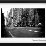 City Street of New York in Black and White 1920