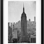 Iconic Empire Building in New York City vintage look 1920