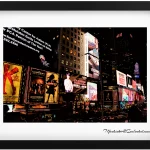 New York City lights at a dark night on Times Square 1920