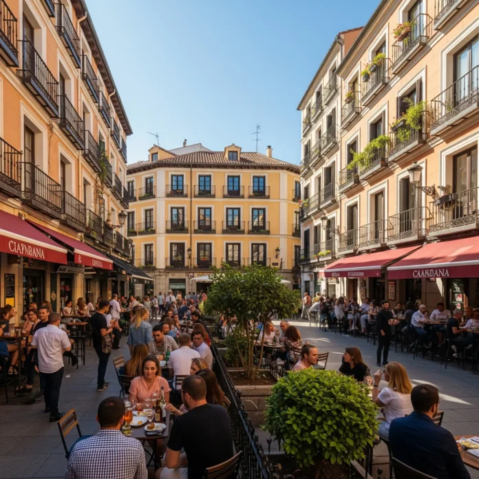 Plaza de Olavide Madrid beautiful bars and terraces