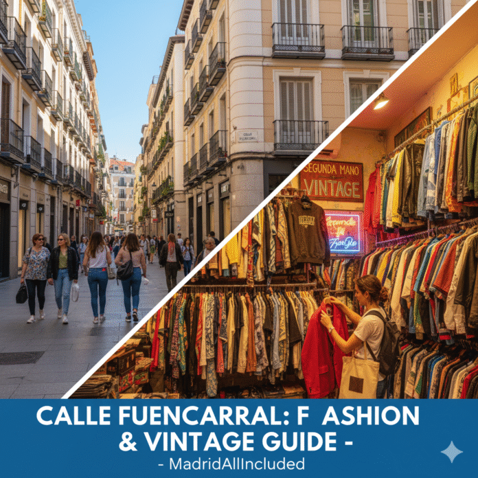 Madrid fashion pulse and vintage paradise Fuencarral street