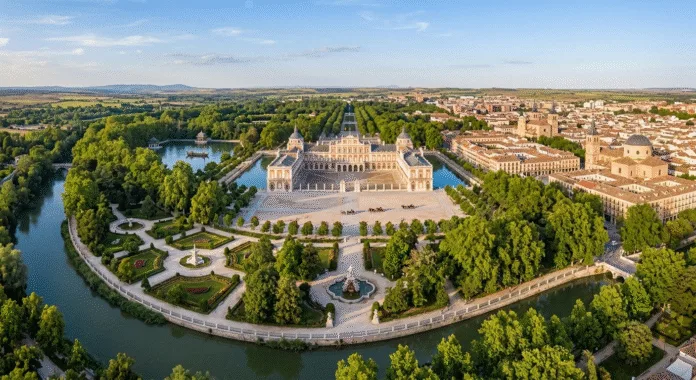 Royal Palace of Aranjuez exterior UNESCO World Heritage Site Madrid day trip Spain