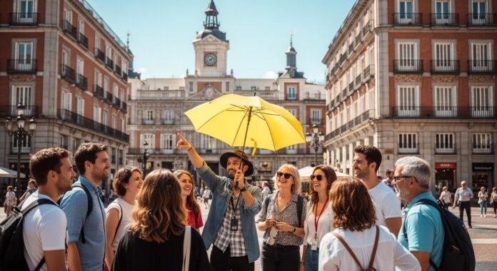 Free walking tour Madrid Puerta del Sol budget sightseeing guide