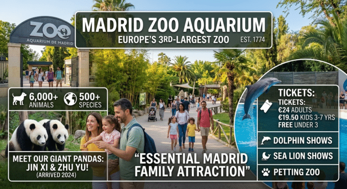 madrid-zoo-pandas-jin-xi-zhu-yu-kids-family Madrid Zoo giant pandas Jin Xi Zhu Yu kids family attraction 2024