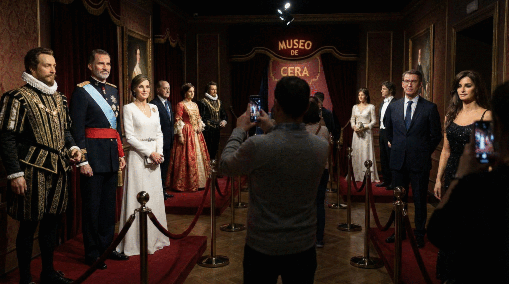 Madrid Wax Museum celebrity wax figures Hollywood Penélope Cruz Rafael Nadal selfies