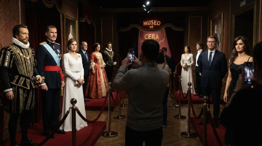 Madrid Wax Museum celebrity wax figures Hollywood Penélope Cruz Rafael Nadal selfies