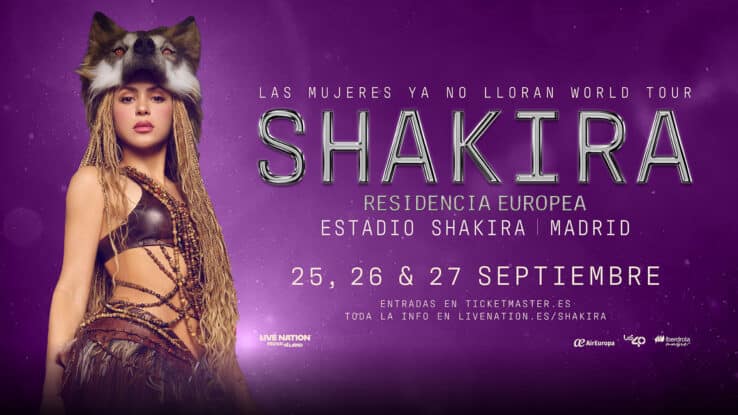 Shakira Madrid 2026 Estadio Shakira Iberdrola Music residencia europea Las Mujeres Ya No Lloran 11 noches